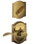 Schlage Interior Door Handle Set F59 Acc 605 Cam Right - Polished Brass. Fixed Price $23.99.