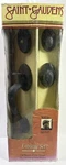 Saint-gaudens Solid Dark Bronze Salerno Sectional Entrance Door Handle Set. Fixed Price $171.00.