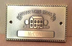 Solid Brass Bless This House Door Plate Personalized Mccone By G&d Made Spain. Fixed Price $15.99.