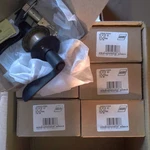 Lot Of 7 - Schlage Custom Whitney Lever Alden Trim Matte Black FC21 Wit 622. Fixed Price $315.00.