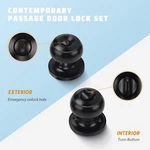 6 Pack Privacy Door For Bathroom Bedroom Knobs Round Interior. Fixed Price $44.31.