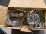 Nostalgic 712298 Round Crystal Dummy Door Knob, Brass Rose, Bright Chrome. Fixed Price $81.99.