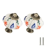 Ivory Pumpkin Knobs 6 Pack Ceramic Cabinet Vintage Drawer Pulls - Antiq.... Fixed Price $14.56.