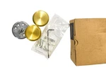 Schlage Non-turning Dummy Door Knob Brushed Brass Gold 1-3/4 FC172. Fixed Price $21.94.