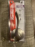 Kwikset 94880-495 Balboa Left-handed Dummy Door Lever, Satin Nickel. Fixed Price $10.99.