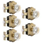 Gobrico Interior Door Locksets Antique Brass,octagonal. Fixed Price $135.04.