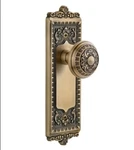 Brand New Grandeur Windsor Solid Brass Double Dummy Door Knob Set. Fixed Price $224.95.