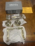 Nib Omnia Door Passage Lever Set 169/00F PA1 US3 Polished Brass Gold 2-3/8" Bs. Fixed Price $49.99.