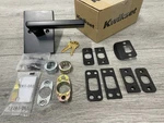Kwikset 971HFLRCT Halifax Single Cylinder Keyed Entry Handleset - Matte Black. Fixed Price $20.69.