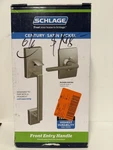 Schlage Century Satin Nickel Door Handleset Grip With Latitude. Fixed Price $58.89.