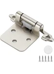 Ravinte 50PACK(25 Pairs) 1/2 Inch Overlay Kitchen Cabinet Hinges,satin Nickel. Fixed Price $25.19.