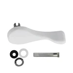 Brixwell Patio Door Handle Thumbturn Kit Full Tail, Aluminum Material, White. Fixed Price $27.39.