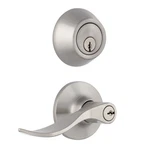 Miseno MLK2011 Torry Wave Single Cylinder Keyed Entry Door Lever - Nickel. Fixed Price $38.05.