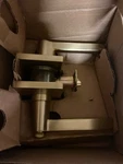 Emtek 5123HLOUS4LH Helios Keyed Entry Lever With Rectangular Rose - Satin Bra. Fixed Price $198.99.