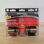 Master Lock Keyed Entry Knob Antique Brass Fits Most Doors Easy Install. Fixed Price $14.00.