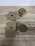 Emtek Modern Rectangular Rosette Passage With Round Knob - 7 Finish Choices. Fixed Price $158.99.
