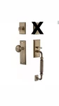 Nostalgic Warehouse 719443 New York F Grip Entry Set Backseat- Deadbolt. Fixed Price $199.00.