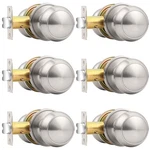 Probrico Passage Door Knobs Brushed Nickel Interior 6 Pack,. Fixed Price $60.84.