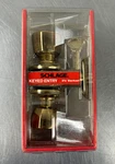Schlage Keyed Entry F51NV Bell Style 605 Bright Brass Vintage Door Knob New. Fixed Price $24.99.
