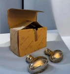 New Box Of Baldwin 5025-055-MR Knob One Pair Pvd Polished Nickel. Fixed Price $49.99.