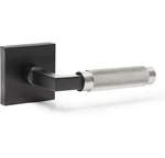 Eh Matte Black & Satin Silver Lever Hallway Closet Door Handle New York Model. Fixed Price $72.00.