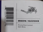 Cb Premier Round Rod Privacy Door Lever Lockset /ferguson 8940316/HLK2103. Fixed Price $19.35.