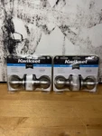 Kwikset Bed & Bath Doorknob 93001-496 Satin Chrome Keyless New Lot Of 2. Fixed Price $19.99.