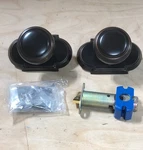 Emtek 8208NWUS10B Privacy Set, Style Rosette, Norwich Knob, Oil Rubbed Bronze. Fixed Price $99.95.