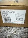 Kwikset 720LSL Lisbon Interior Passage Door Lever Handle Reversible Satin Nickel. Fixed Price $35.10.
