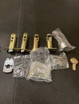 Emtek 4212MUS26RH Melrose Keyed Entry Handleset W/ Milano Lever - Polished Ch. Fixed Price $464.99.