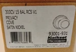 Kwikset 300CV Nickel Cove Privacy Door Knob. Fixed Price $13.60.