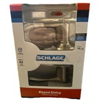 Schlage F51VVLA619, Keyed Entry Door Knob Lever, Satin Nickel,. Fixed Price $24.99.