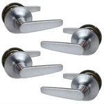 Lot Of (4) Weiser Sedona DIR1 Passage Door Closet Bedroom Levers, Satin Chrome. Fixed Price $69.99.