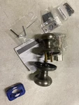 Emtek 8200PUS15A Providence Privacy Door Knob Set, Brass Classic - Pewter. Fixed Price $125.99.
