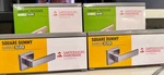 Pack! (2) Sartodoors Square Passage Handle & Matching Dummy-silver. Fixed Price $49.99.