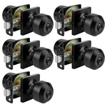 Goldenwarm Matte Black Square Privacy Door Knobs For Bedroom Bathroom. Fixed Price $104.29.