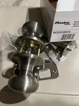Master Lock BC0315BOX Residential Ball Knob Set Biscuit Privacy- Satin Nickel. Fixed Price $14.87.