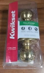 Kwikset Hall And Closet Round Door Knob Gold 92001-516. Fixed Price $15.00.