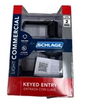 Schlage F51A Broadway 71 Century Deco Rose Entry Door Lock, Bronze. Fixed Price $23.79.