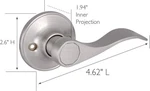 Design House 700609 Nickel Springdale Series Dummy Lever With Reversible Handles. Fixed Price $10.00.