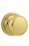 New Kwikset Juno Hancock Dummy Bright Polished Brass Knob.. Fixed Price $8.07.