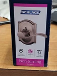 Schlage F170VACCCAM619 Single Dummy Lever Trim, Satin Nickel Right Handed. Fixed Price $19.99.