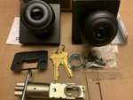 Schlage F51A Geo/col Custom Georgian- Collins Aged Bronze Keyed Entry Door Knob. Fixed Price $27.99.