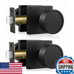 Haidms Black Passage Door Knobs Interior, Heavy Duty Round Key Matte Cl. Fixed Price $89.16.