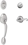Schlage Plymouth Single Cylinder Handleset Lh Accent Lever, Bright Chrome. Fixed Price $94.99.