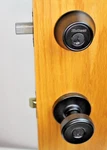 Kwikset Maven Keyed Entry Knob Deadbolt Matte Black 690MNKRDT514 #9A3. Fixed Price $17.49.