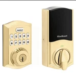 Kwikset Home Connect 620 Z-wave Plus Smart Lock Brass 98920-003. Fixed Price $134.99.