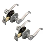 Design House Scroll Passage Brass Door Handle Satin Nickel 2 Pack. Fixed Price $64.28.