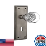 Nostalgic Warehouse York Plate Interior Mortise Waldorf Crystal Door Knob. Fixed Price $75.64.
