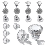 Glass Cabinet Knobs 16 Pack Crystal Vintage For Kitchen Closet Dresser C.... Fixed Price $78.05.